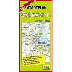 Doktor Barthel Stadtplan Schwerin  Karte (im Sinne von Landkarte)